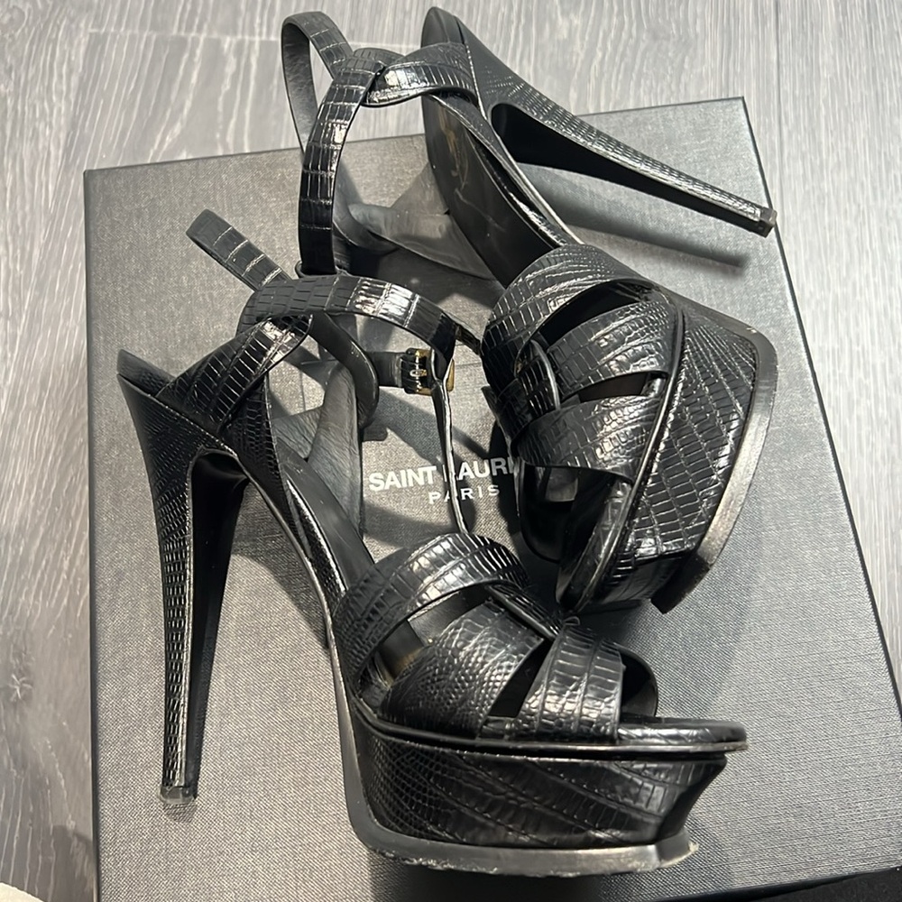 Saint Laurent Tribute Heels Black - Picture 4 of 5